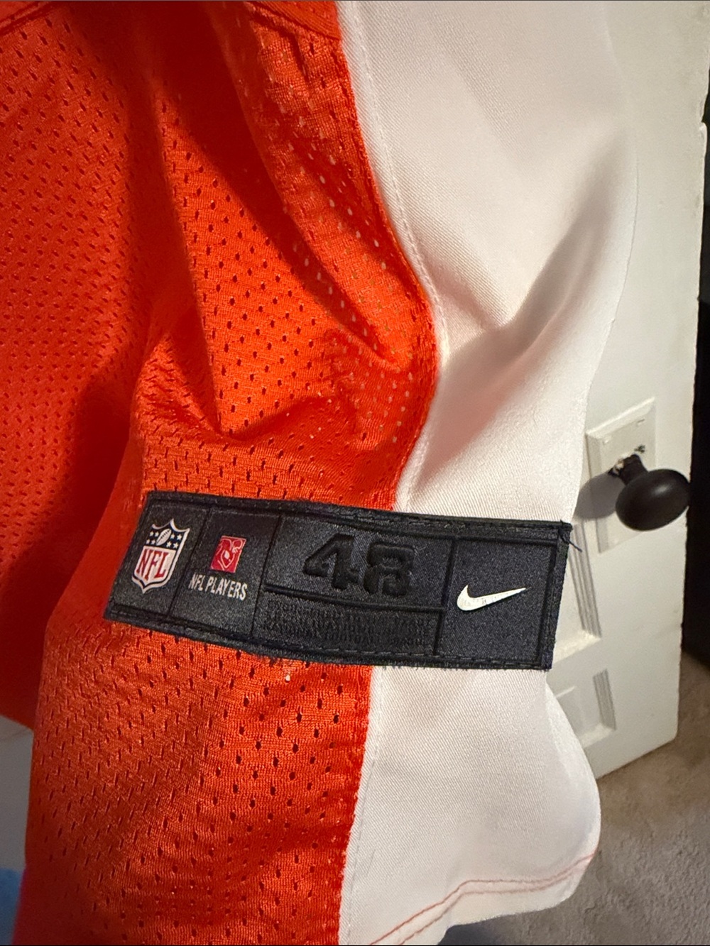 Nike Cincinnati Bengals #14 Orange Black White Football Jersey - Picture 2 of 4